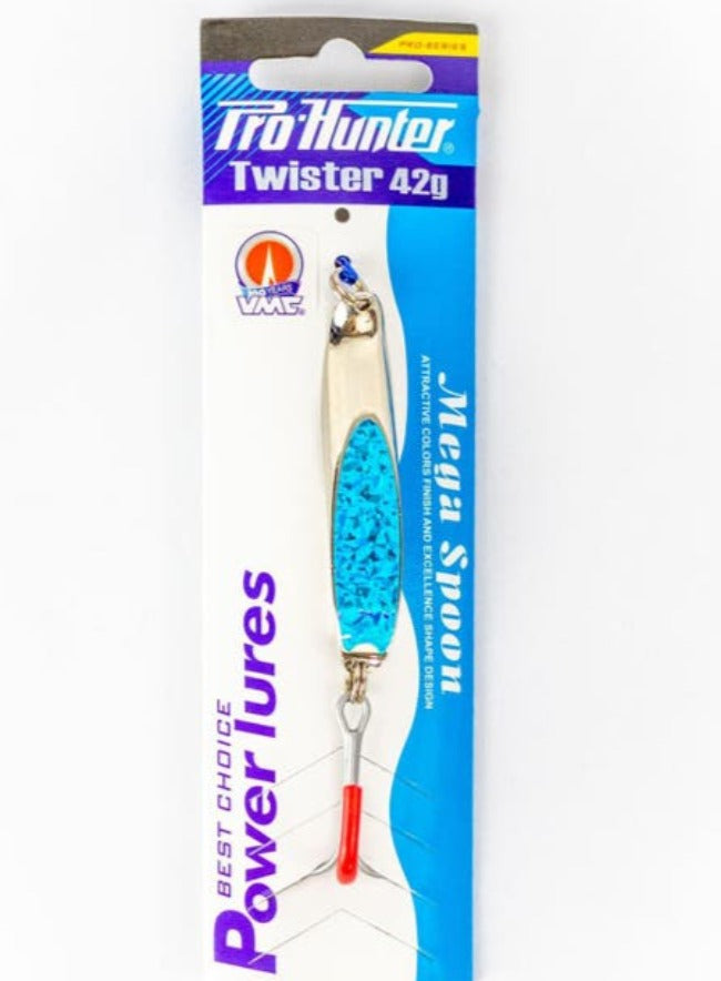 Mega Lure Twister 42g - Silver/Blue Pro Hunter