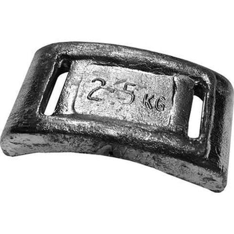 Dive Weight 2.5Kg Slotted Curved