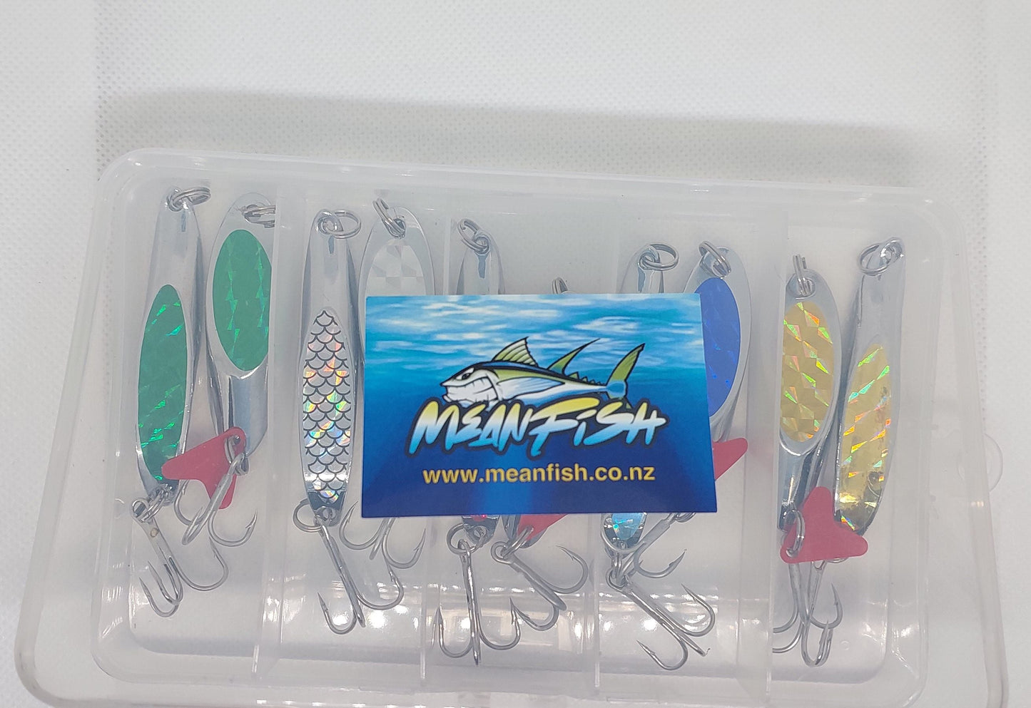 Mega Combo 21gm Kahawai Lures 10 Lures with Tackle Box