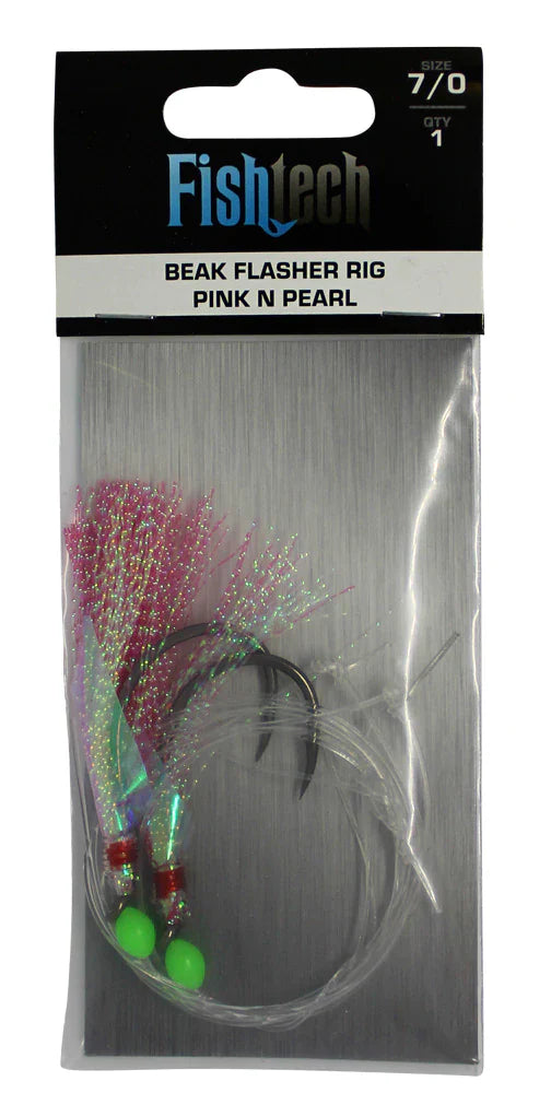 Beak Hook Flasher Rig - PINK N PEARL