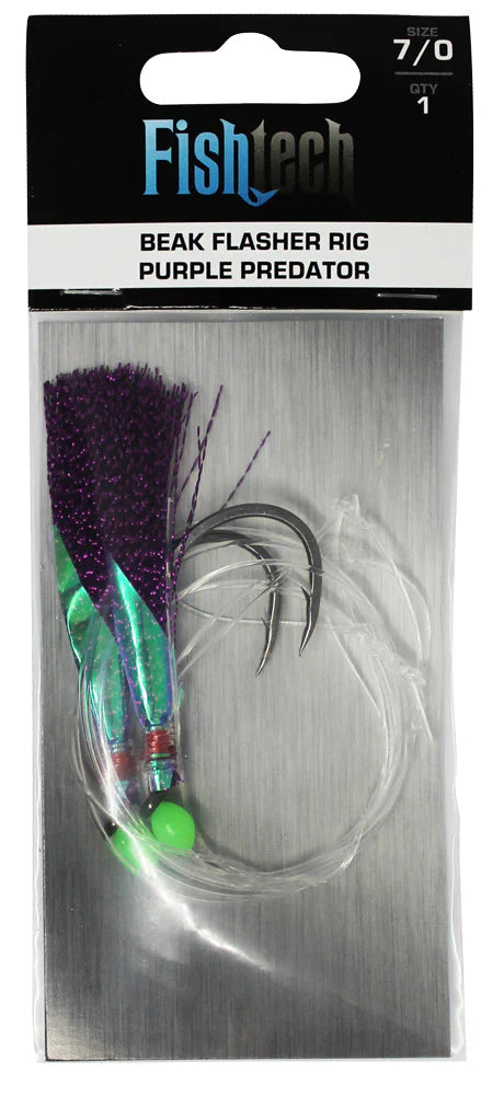 Clearance Flasher Rigs - Purple Predator 3/0 to 7/0
