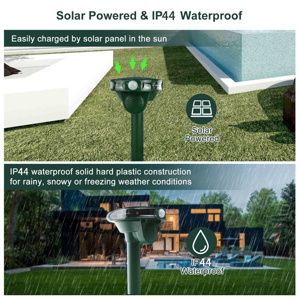 Outdoor Pest Repeller - Ultrasonic -Solar Powered