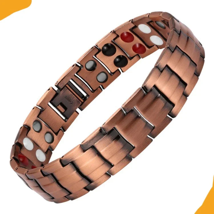 Copper Double Row Bio Elements Energy Germanium Bracelet
