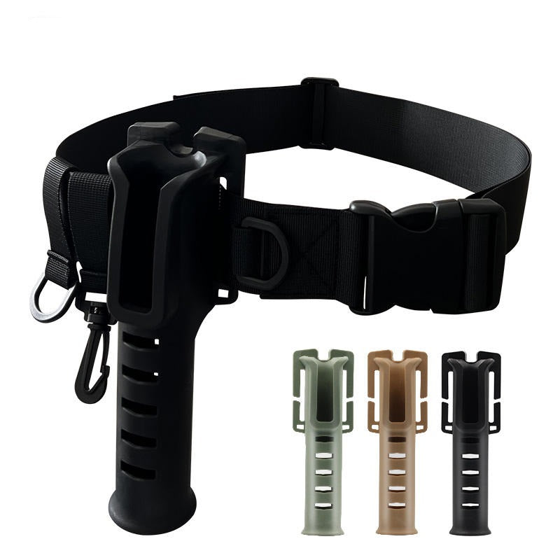 Adjustable Fishing Waist Belt with Rod Holder