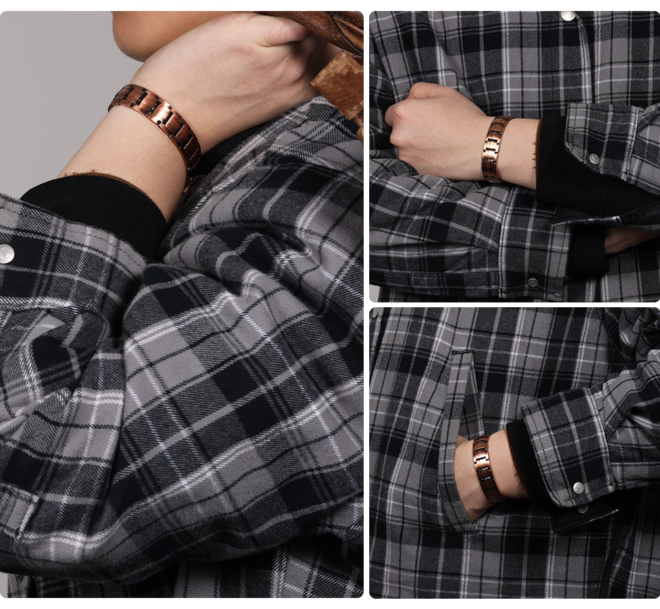 Copper Double Row Bio Elements Energy Germanium Bracelet