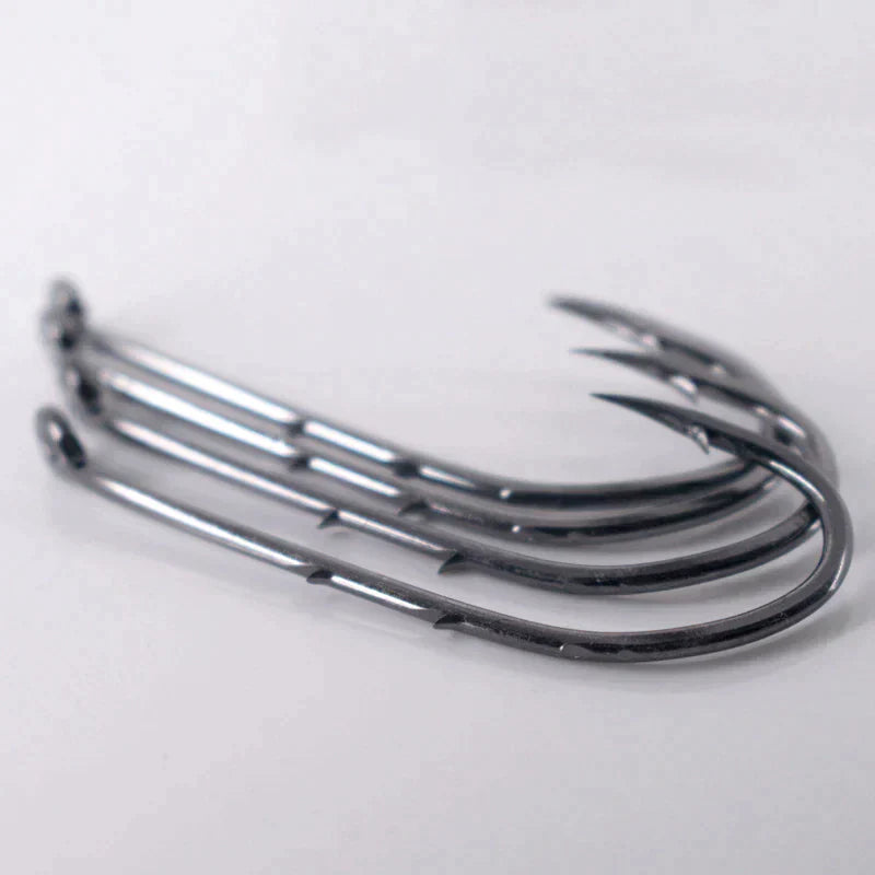 50pcs Double-backed 5/0 High Carbon Fishing Hooks