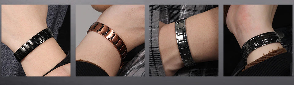 Copper Double Row Bio Elements Energy Germanium Bracelet