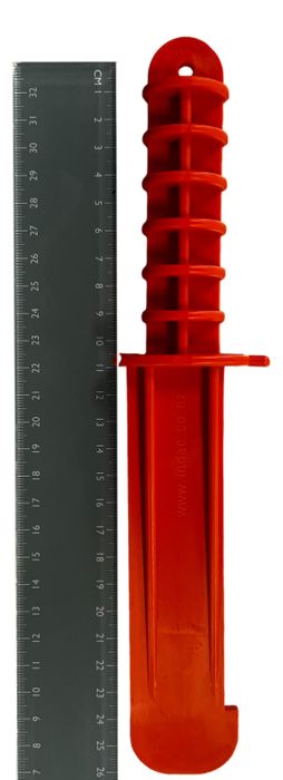 Sea Harvester Plastic Paua Knife and Measure Red