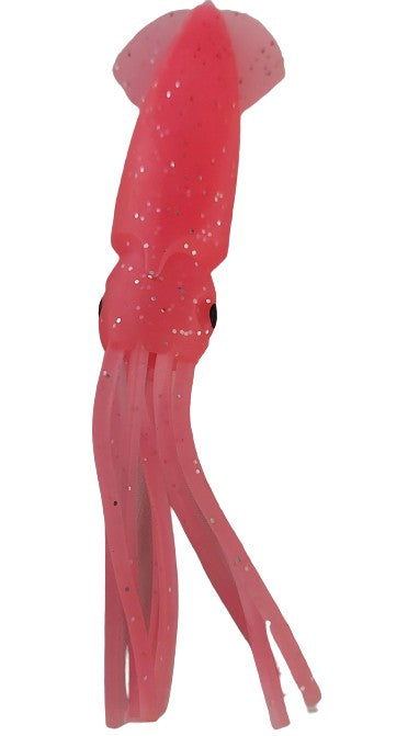 Pink 12.5cm Lumo Coloured Fishing Octopus Skirts (Pkt of 3)