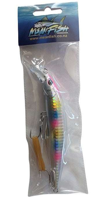 Meanfish 120mm 45g Sinking Minnow Lure with 3D Eyes