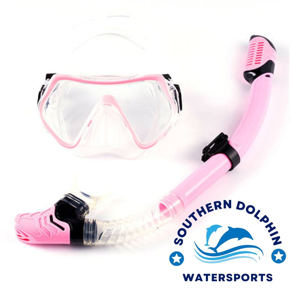 Southern Dolphin Adult Silicone Mask and Snorkel Set