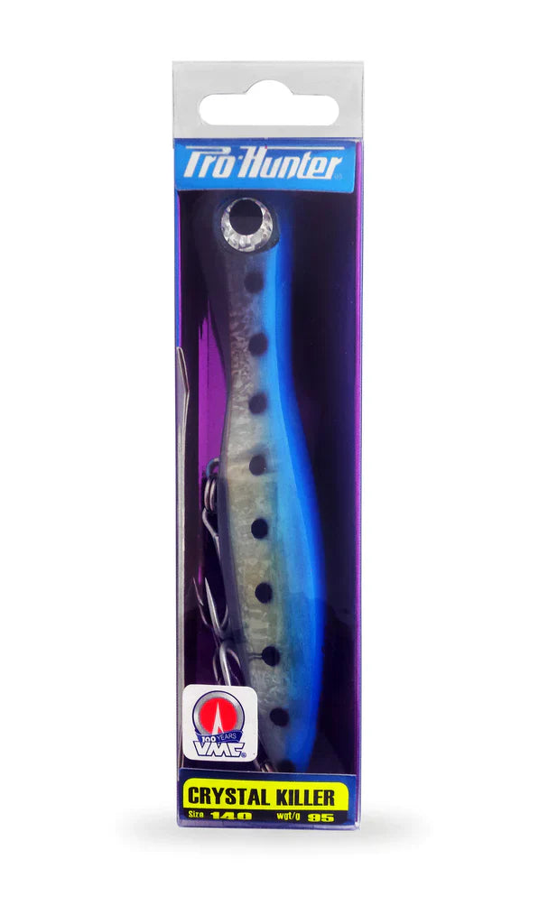 Pro Hunter Crystal Killer - Popper Blue Sardine - Great for Kingfish