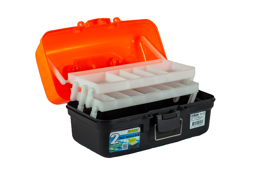 2 Tray Tackle Box - Orange - Pro Hunter