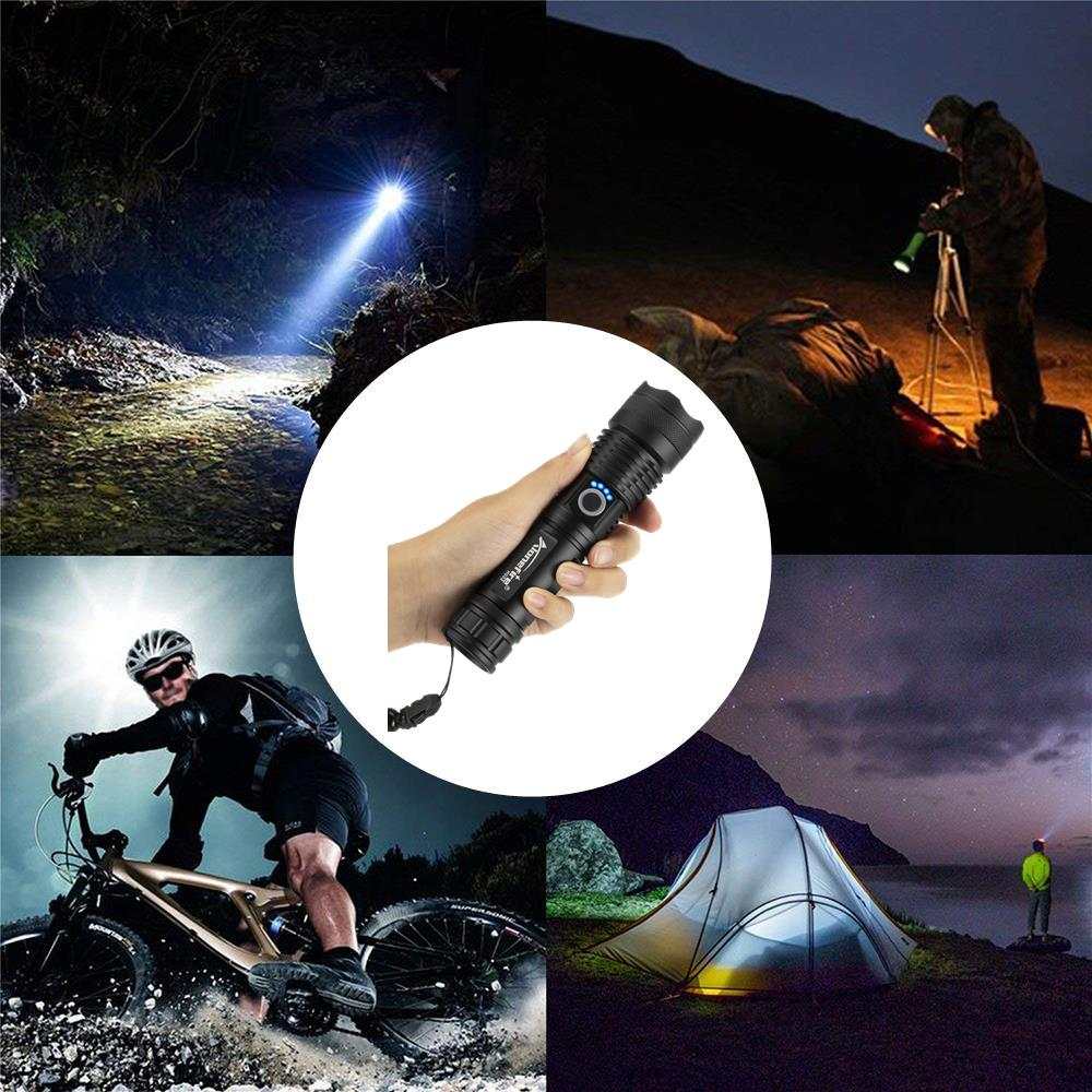 Outdoor Flashlight - Multi Fuction - USB Charged