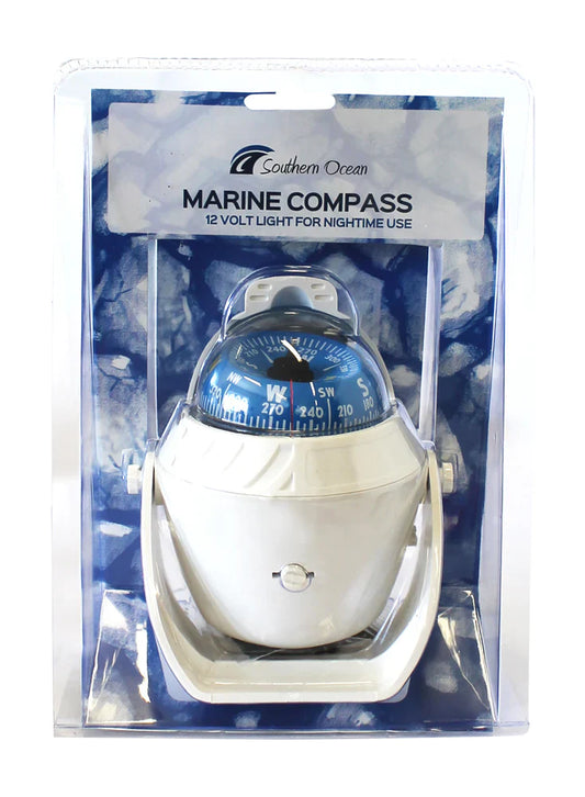 Southern Ocean  Boat Compass White