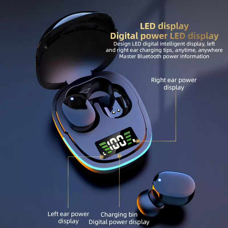 Low Latency Bluetooth Earphone 8D Hi Fi Led Light - Waterproof G9S7