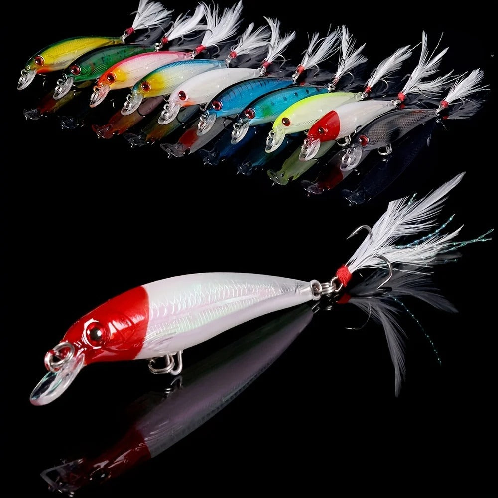 10pcs Minnow Fishing Lures  9cm / 7 grams