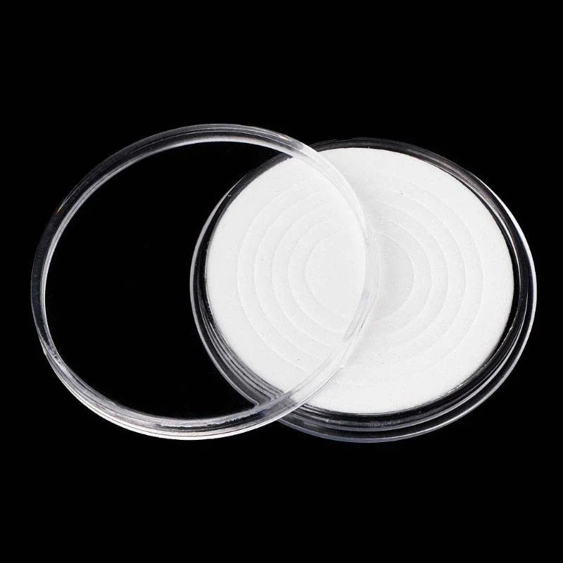 20Pcs Clear Round 40mm Direct Fit Airtight Coin Capsules Fits 5 Different Sized Coins