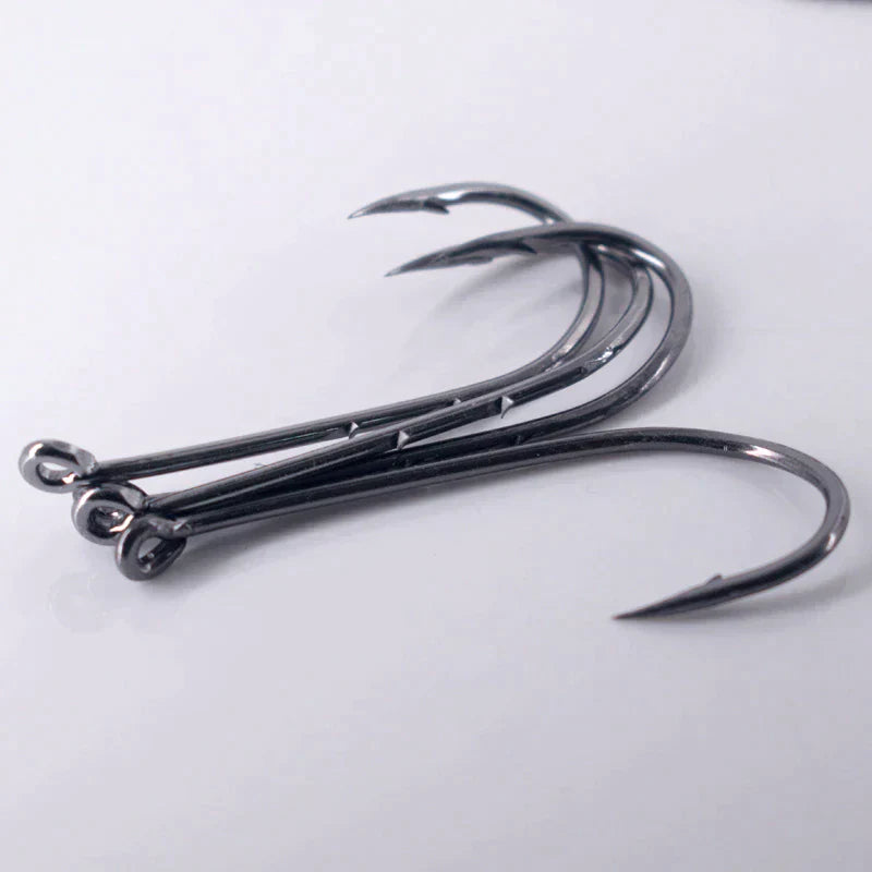 50pcs Double-backed 5/0  High Carbon Fishing Hooks