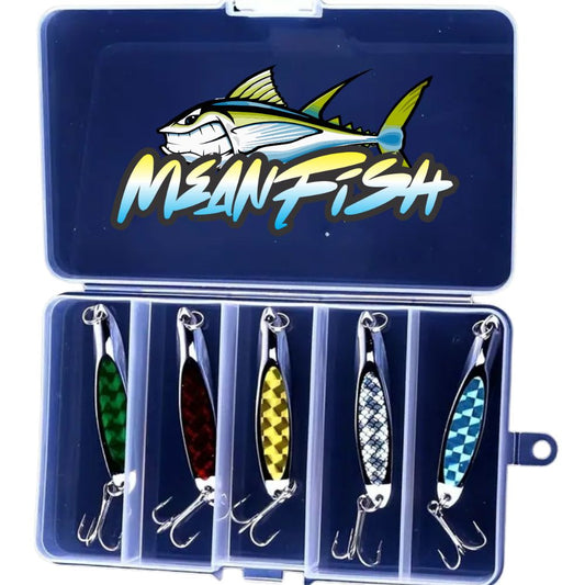 5 Fishing Lures With Mini Tackle Box