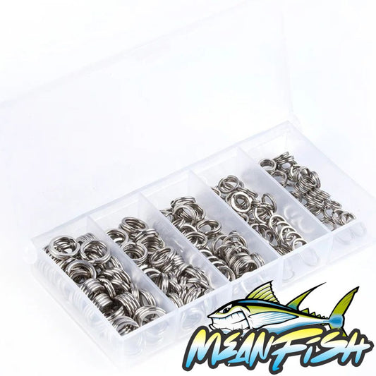 200pcs Stainless Steel Fishing Split Rings