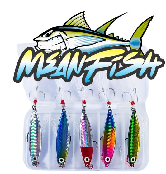 5 x 20 gram Lures with Tackle Box for Trout Salmon Kahawai