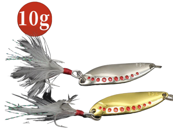 10gm - 5.5cm Feathered Sequin Lures