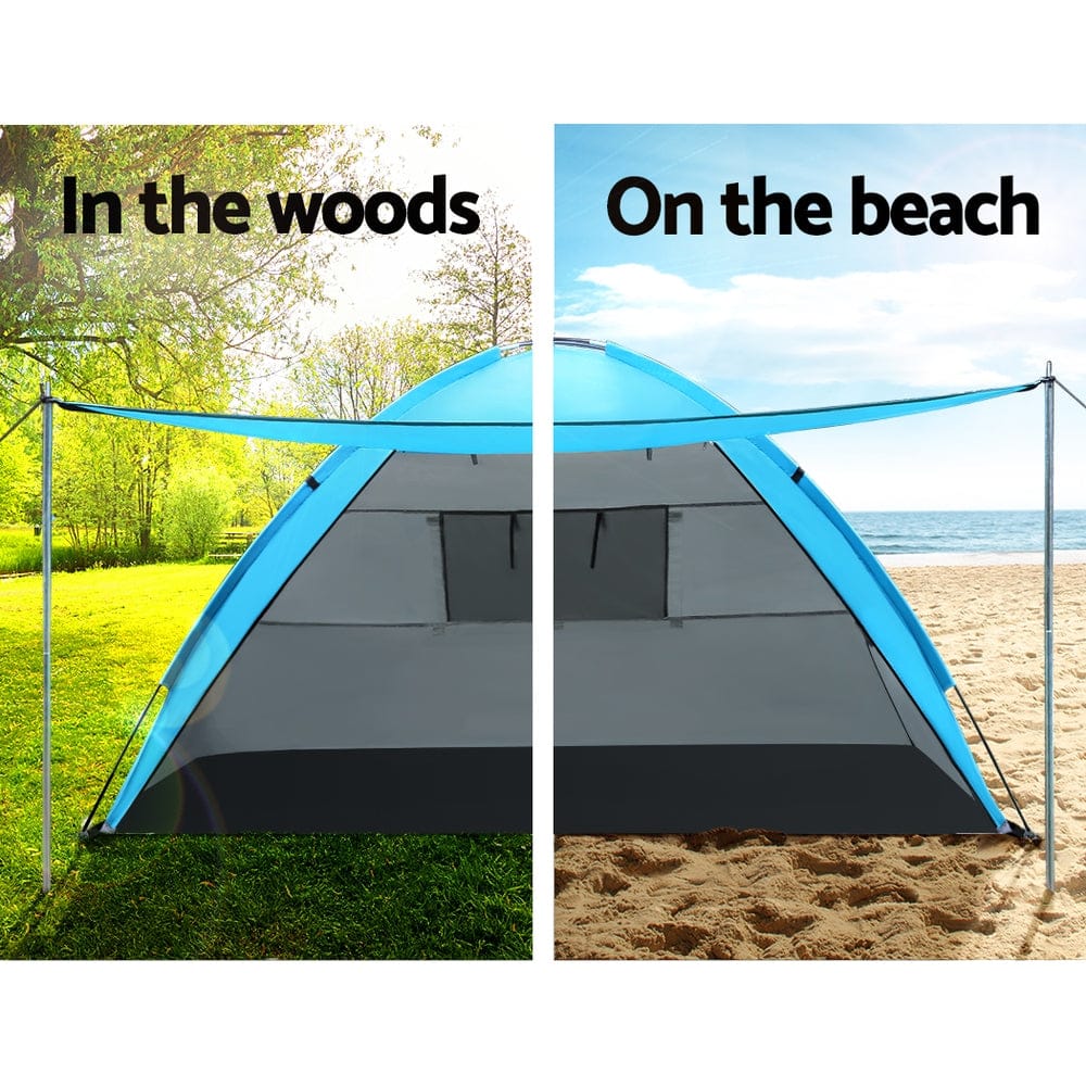 Weisshorn 4 Person Camping Tent | Beach Sun Shade Portable Hiking Shelter