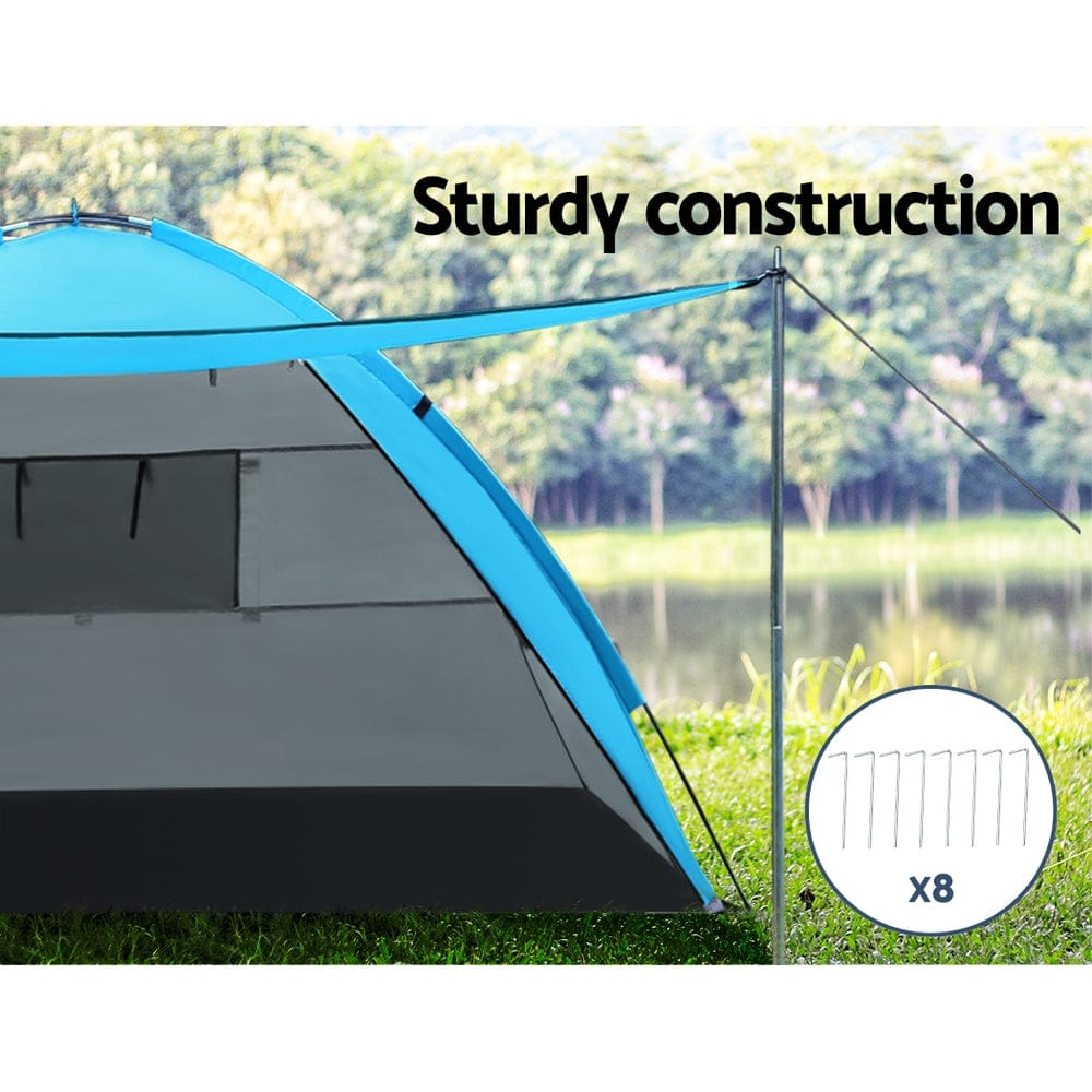 Weisshorn 4 Person Camping Tent | Beach Sun Shade Portable Hiking Shelter
