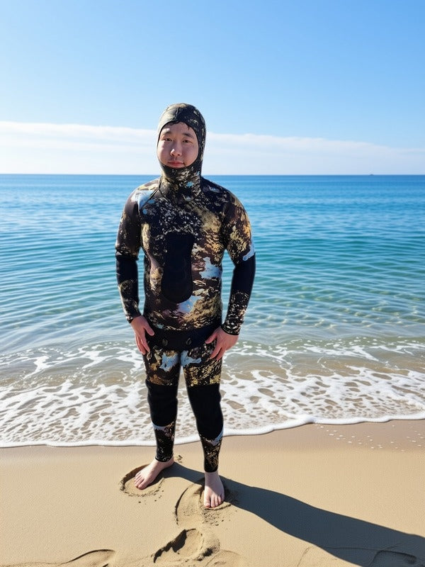 Premium 2pc 5mm Open Cell Spearfishing Wetsuit